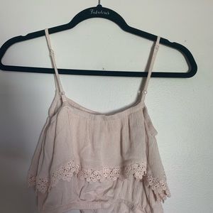 Light pink crop top
